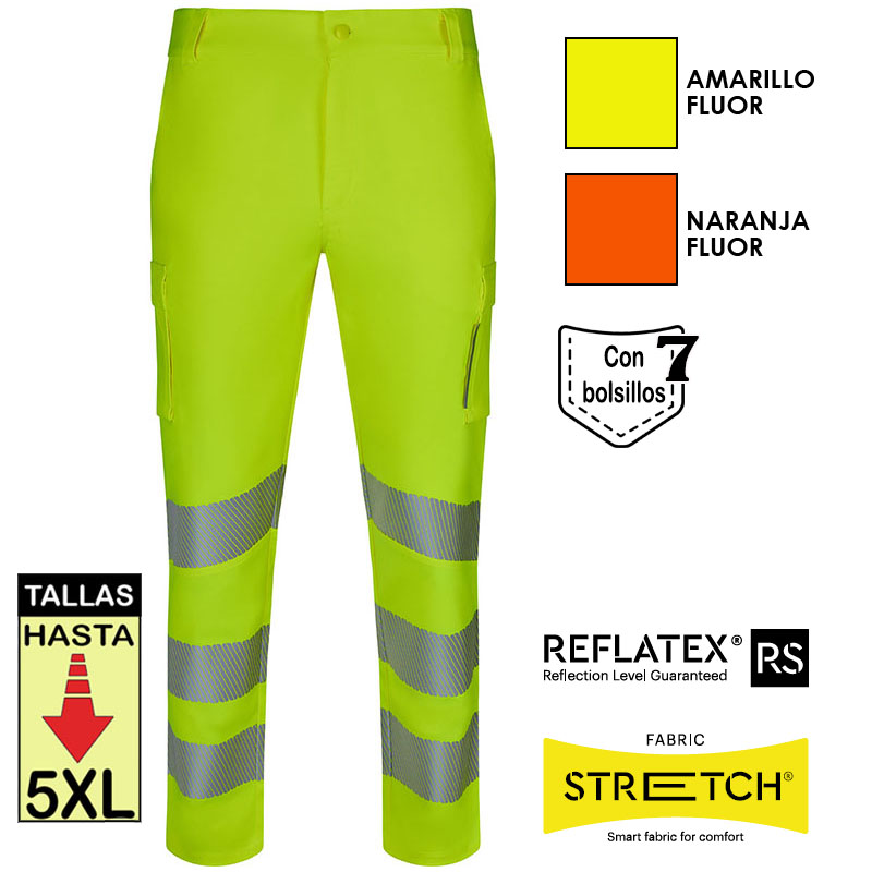 Pantalón stretch reciclado cinta segmentada