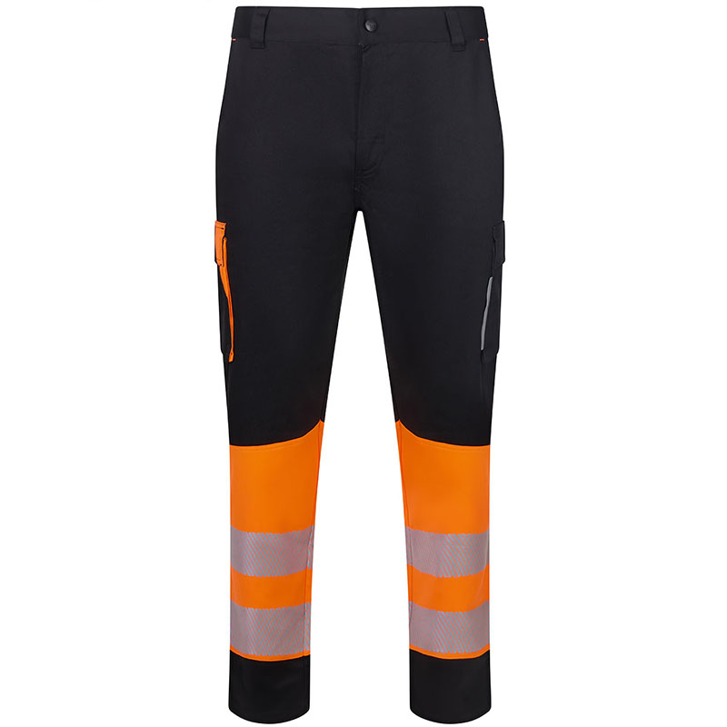 Pantalón stretch reciclado bicolor cinta segmentada