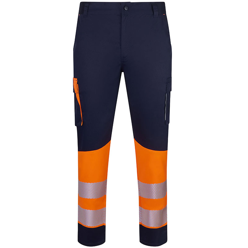 Pantalón stretch reciclado bicolor cinta segmentada