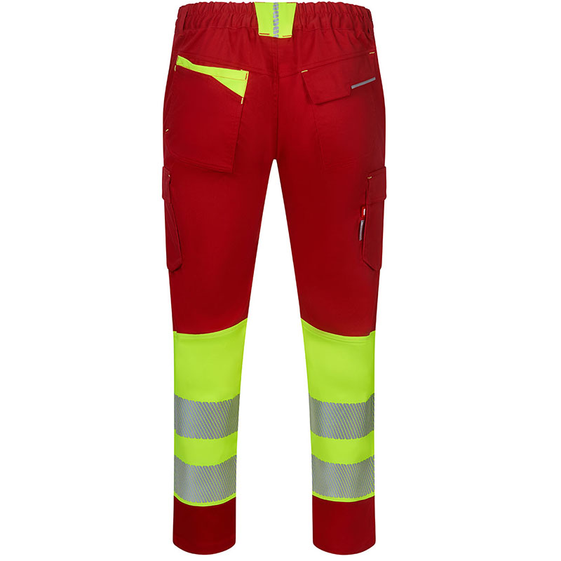 Pantalón stretch reciclado bicolor cinta segmentada