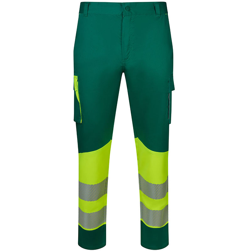 Pantalón stretch reciclado bicolor cinta segmentada