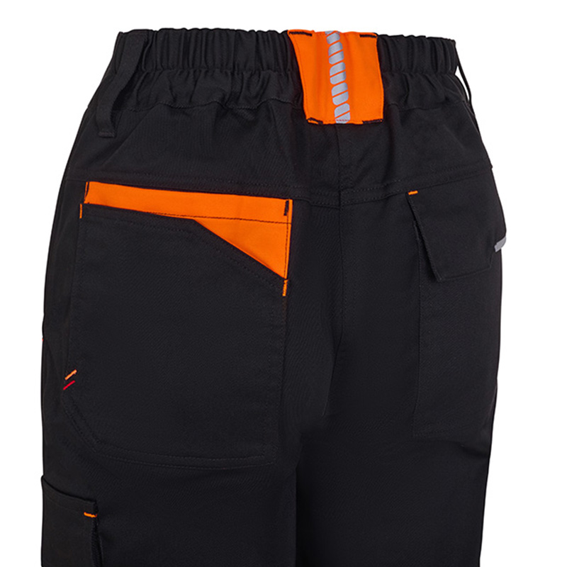 Pantalón stretch reciclado bicolor cinta segmentada mujer