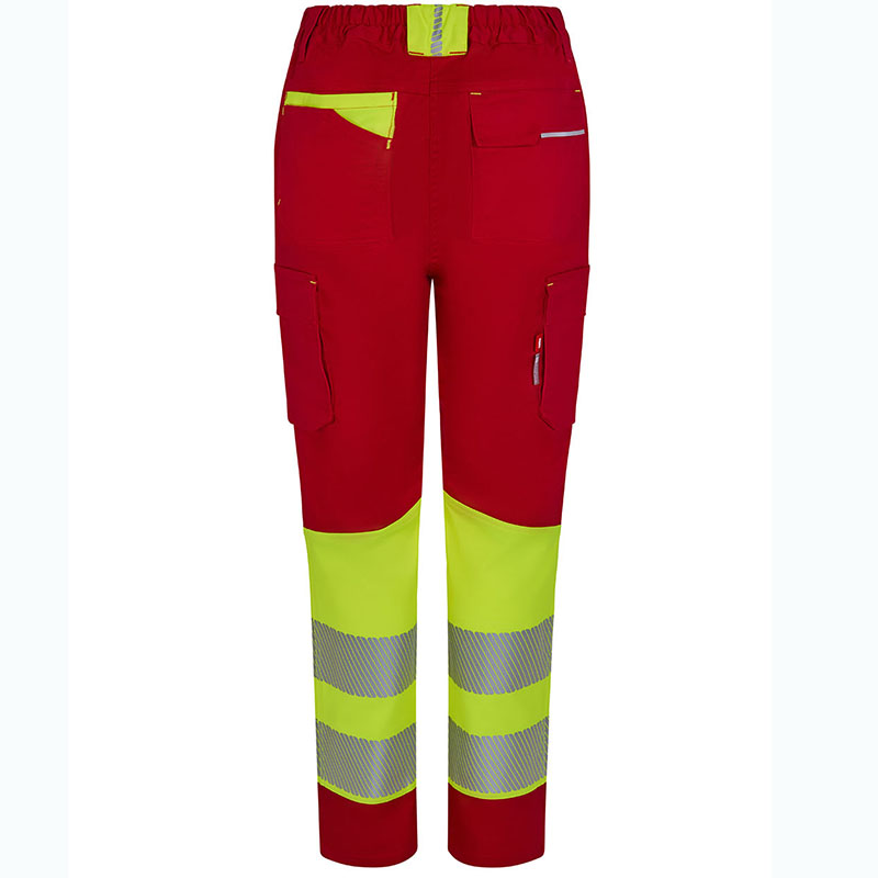 Pantalón stretch reciclado bicolor cinta segmentada mujer