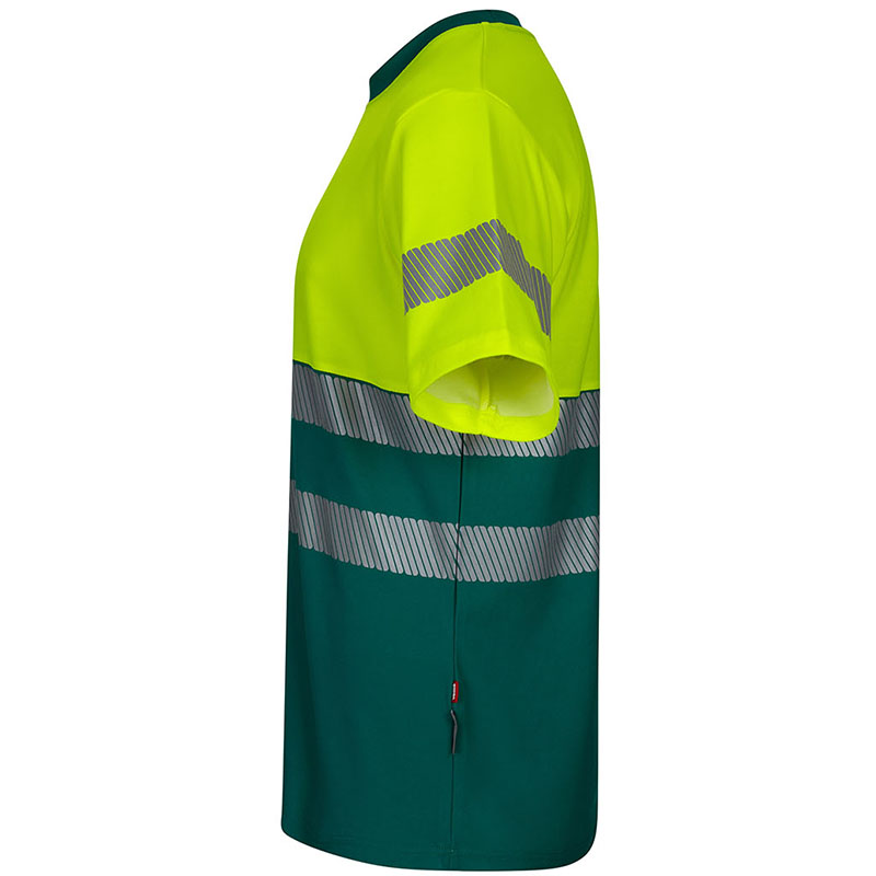 Camiseta algodón bicolor cinta segmentada