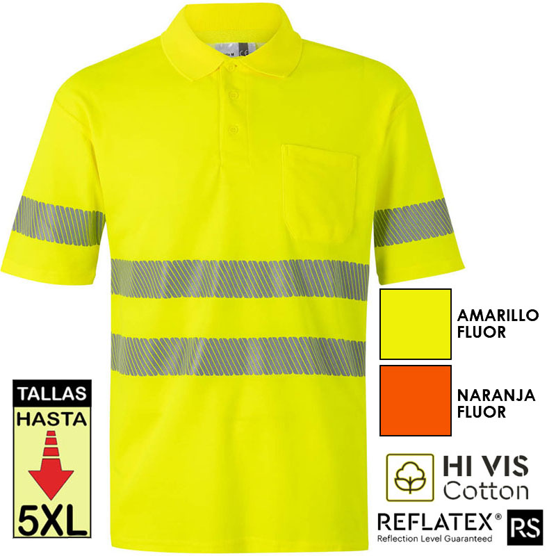 Polo algodón manga corta cinta segmentada