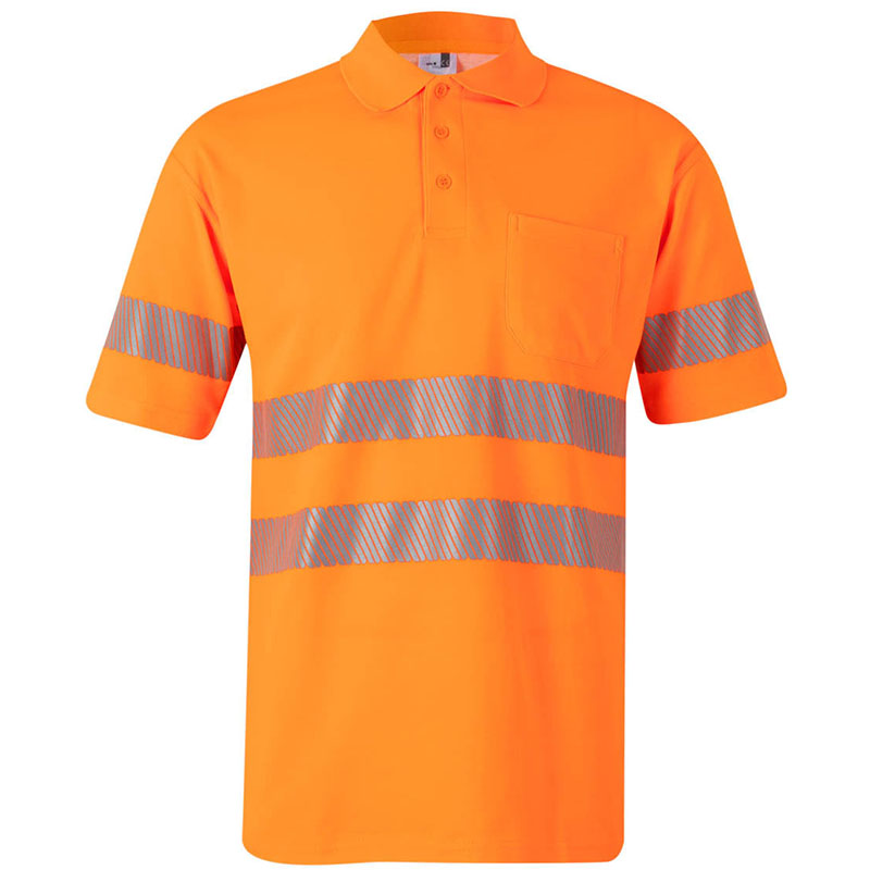 Polo algodón manga corta cinta segmentada