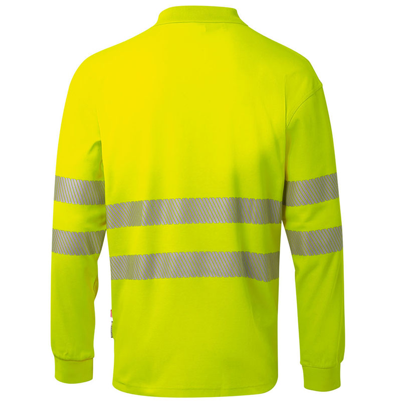 Polo algodón manga larga cinta segmentada