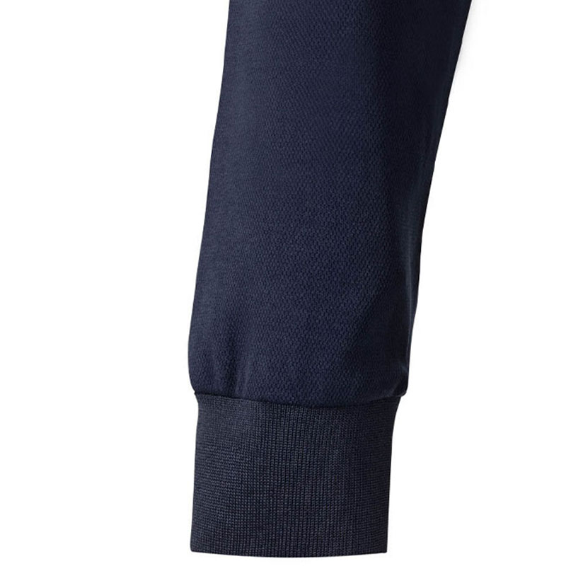 Polo algodón bicolor manga larga cinta segmentada