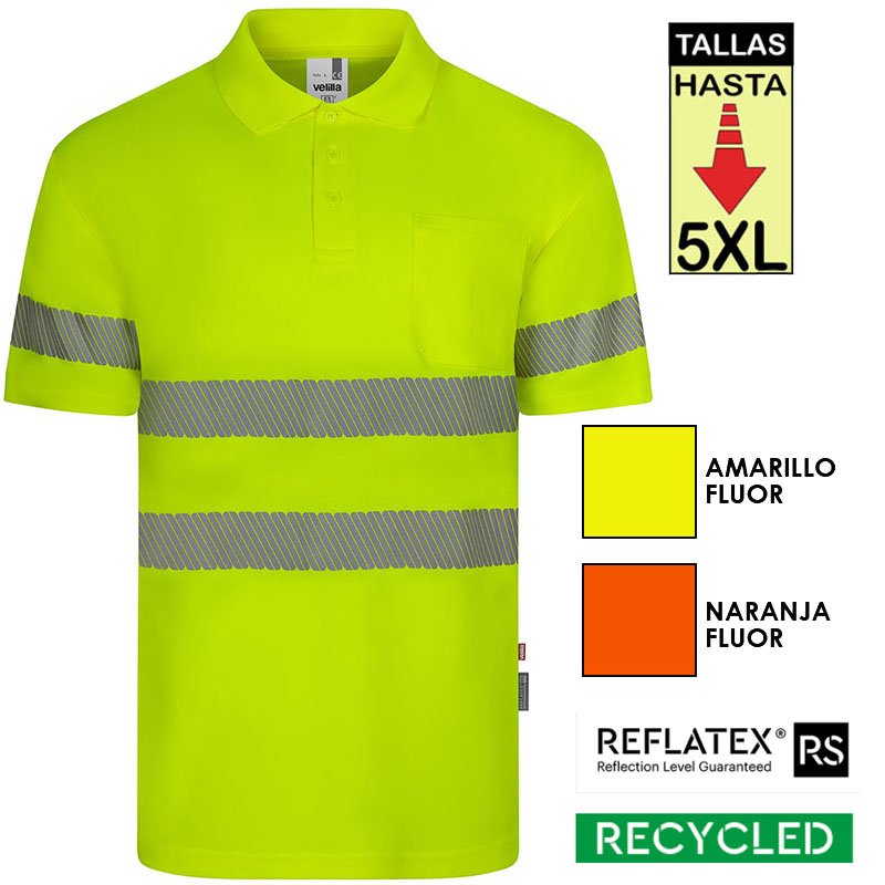 Polo poliéster reciclado manga corta