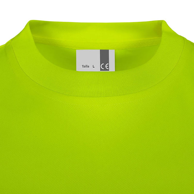 Camiseta poliéster reciclado manga corta cinta segmentada