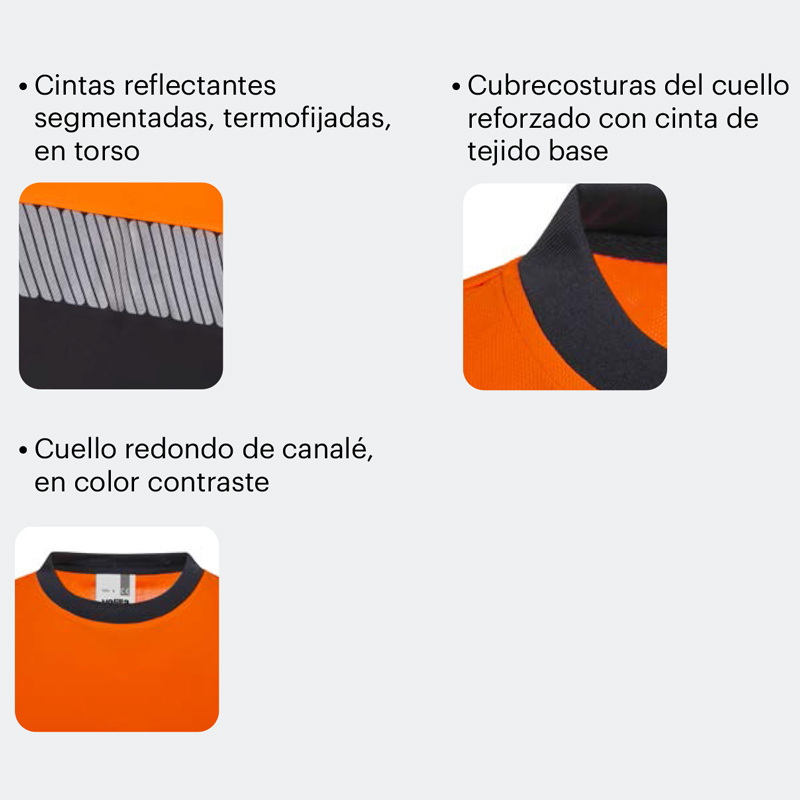 Camiseta poliéster reciclado cinta segmentada