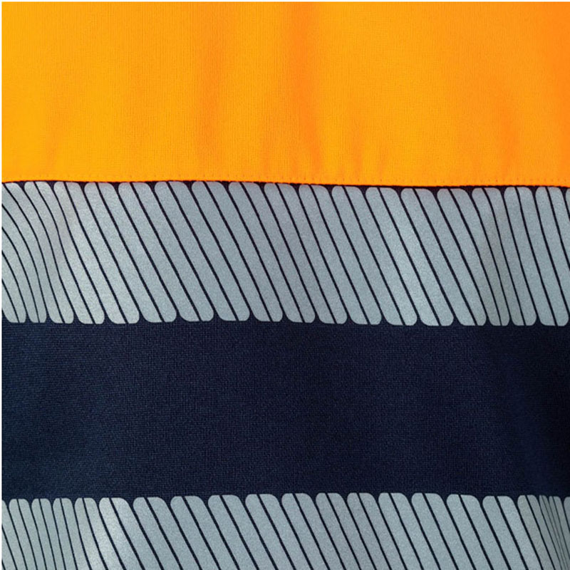 Sudadera bicolor con media cremallera cinta segmentada