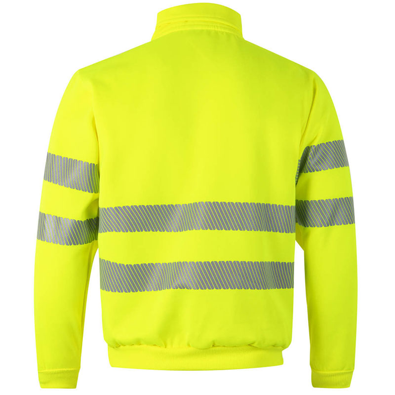 Sudadera con media cremallera cinta segmentada