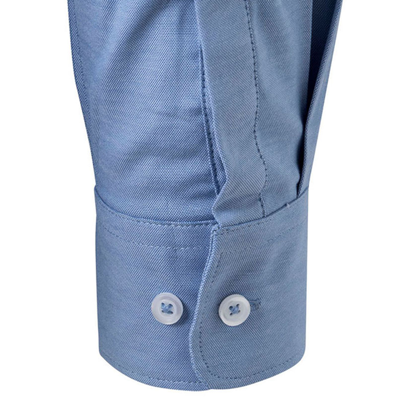 Camisa oxford stretch manga larga hombre