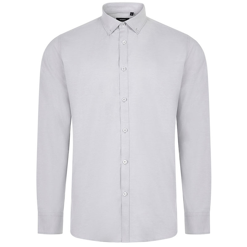 Camisa oxford stretch manga larga hombre