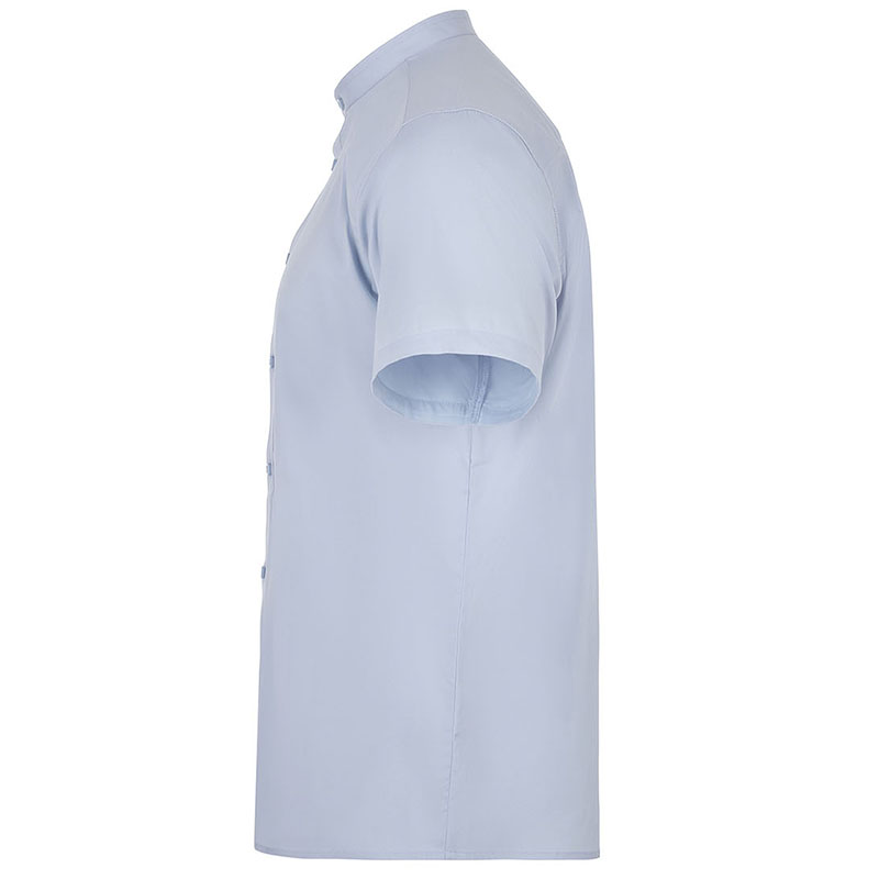 Camisa cuello tirilla stretch manga corta hombre