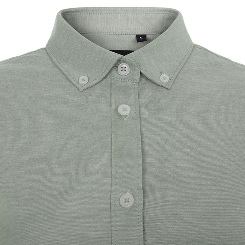 Camisa oxford stretch mujer manga larga