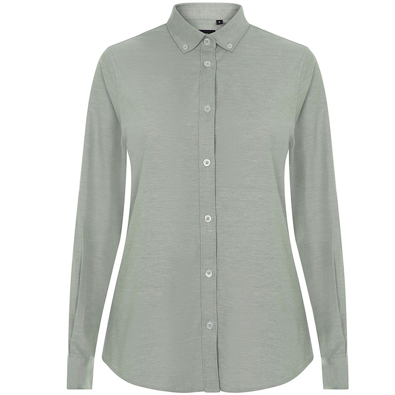 Camisa oxford stretch mujer manga larga Camisa oxford stretch mujer manga larga