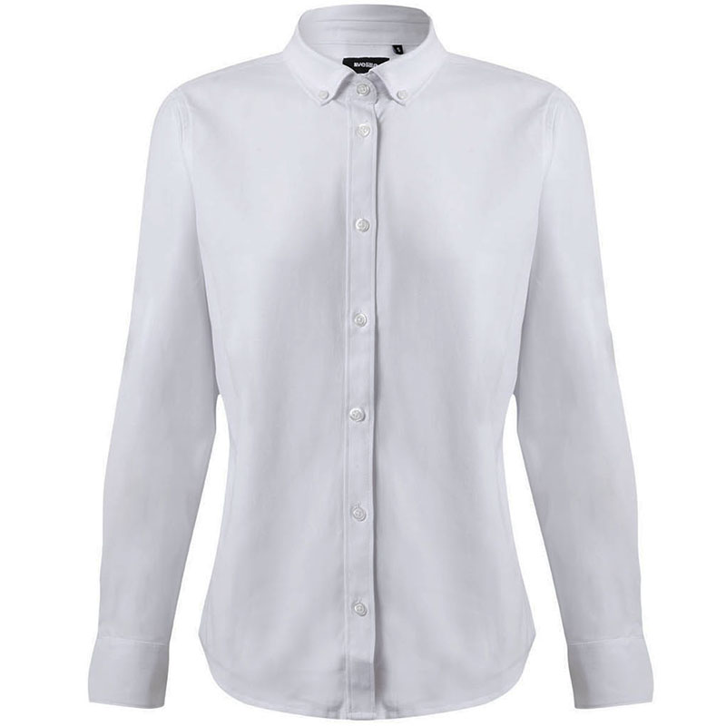 Camisa oxford stretch mujer manga larga Camisa oxford stretch mujer manga larga