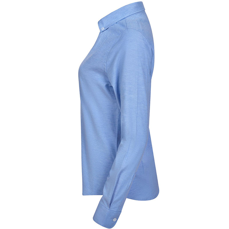 Camisa oxford stretch mujer manga larga