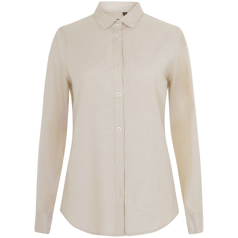 Camisa oxford stretch mujer manga larga Camisa oxford stretch mujer manga larga