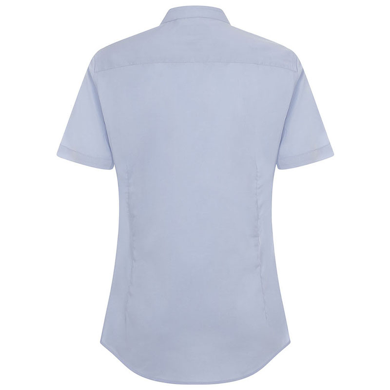 Camisa cuello tirilla stretch manga corta mujer Camisa cuello tirilla stretch manga corta mujer