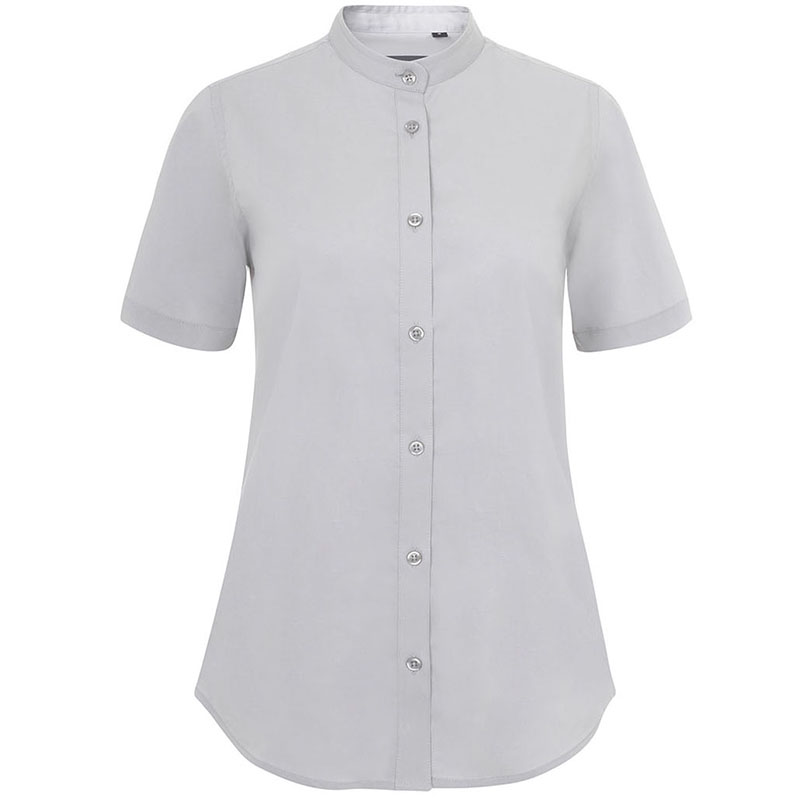 Camisa cuello tirilla stretch manga corta mujer Camisa cuello tirilla stretch manga corta mujer