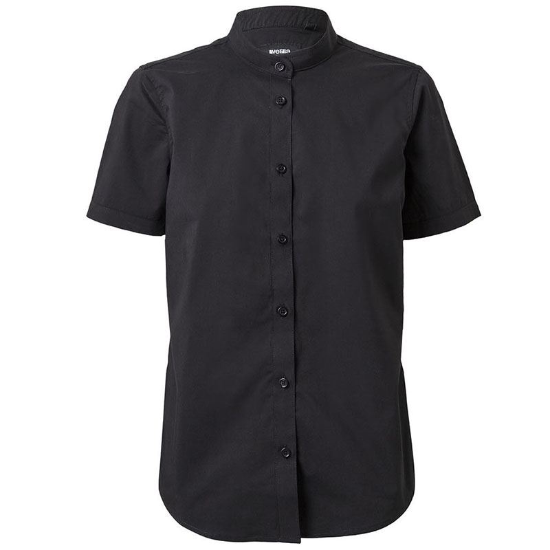 Camisa cuello tirilla stretch manga corta mujer Camisa cuello tirilla stretch manga corta mujer