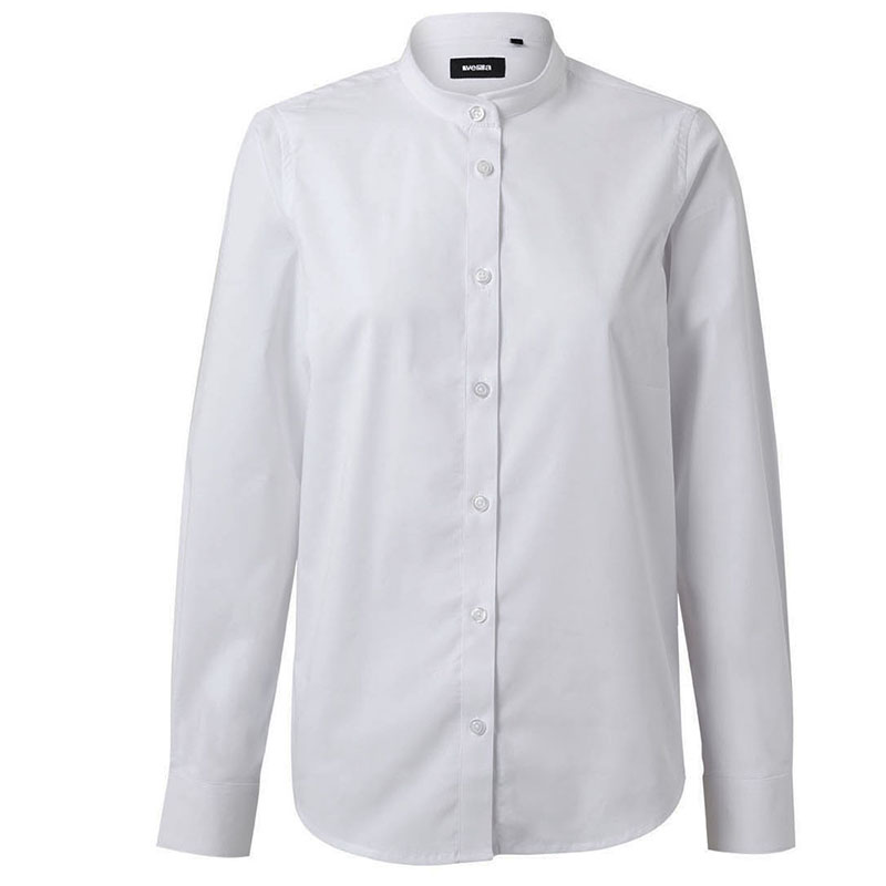 Camisa cuello tirilla stretch manga larga mujer Camisa cuello tirilla stretch manga larga mujer