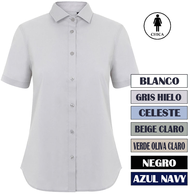 Camisa manga corta stretch mujer Camisa manga corta stretch mujer