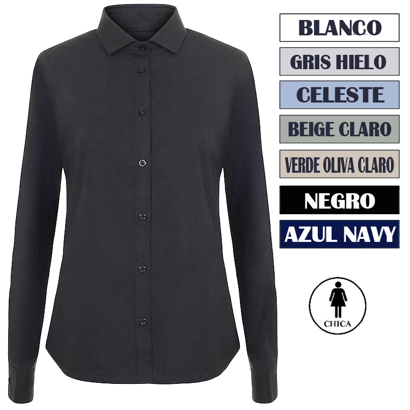 Camisa manga larga stretch mujer Camisa manga larga stretch mujer