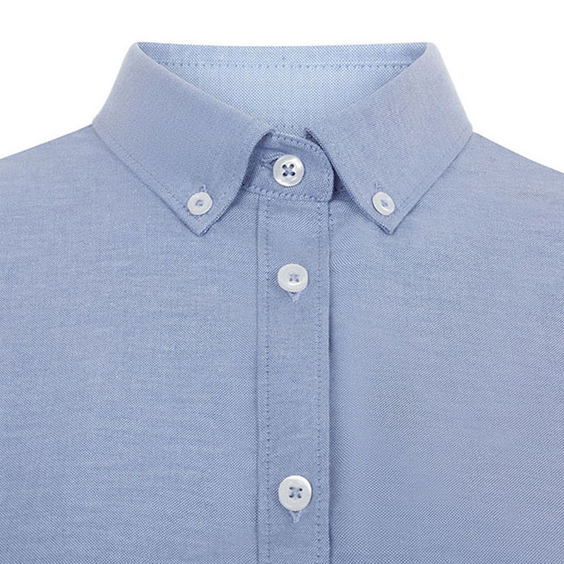 Camisa oxford stretch mujer manga corta