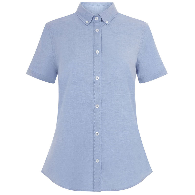 Camisa oxford stretch mujer manga corta
