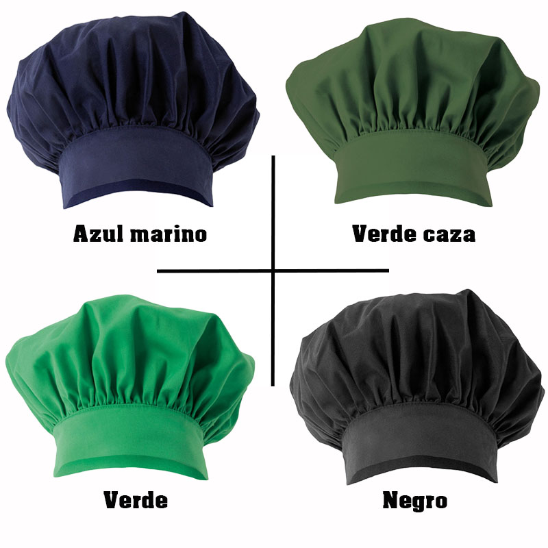 Gorro chef 23 colores