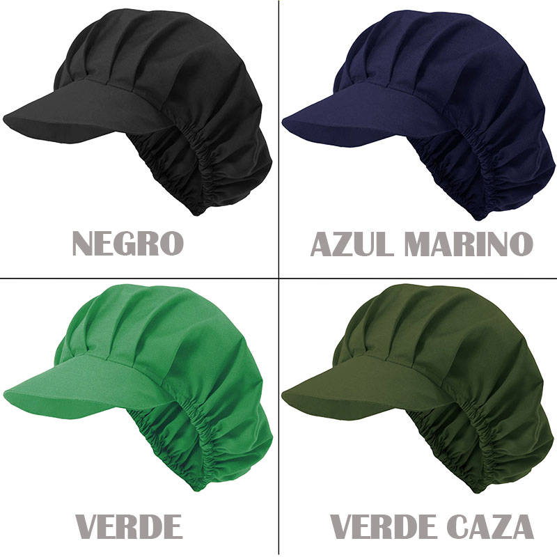 Cofia hostelería en 25 colores