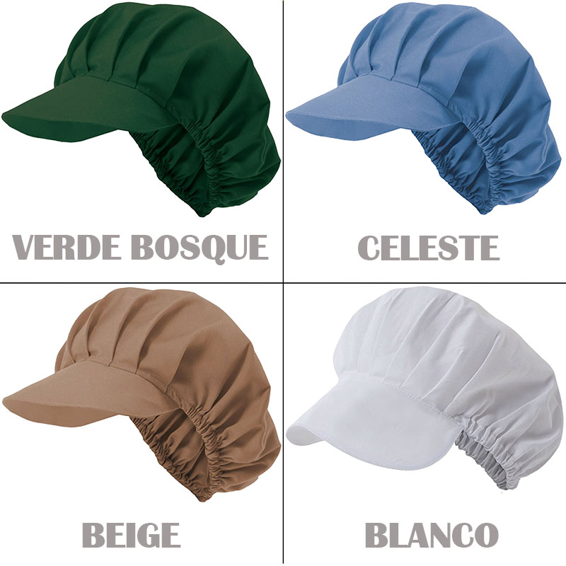 Cofia hostelería en 25 colores