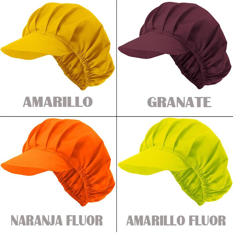 Cofia hostelería en 25 colores