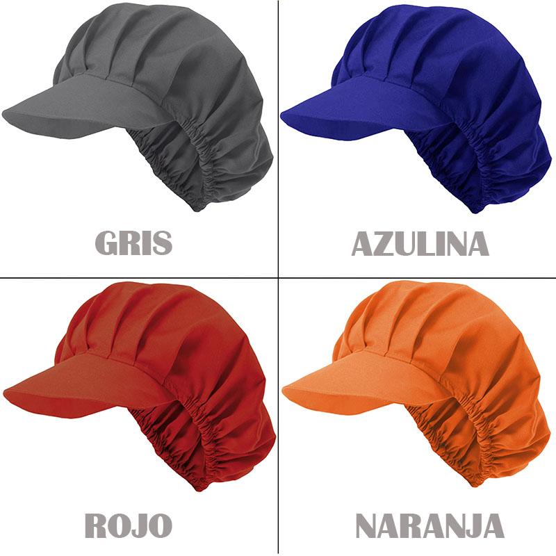 Cofia hostelería en 25 colores