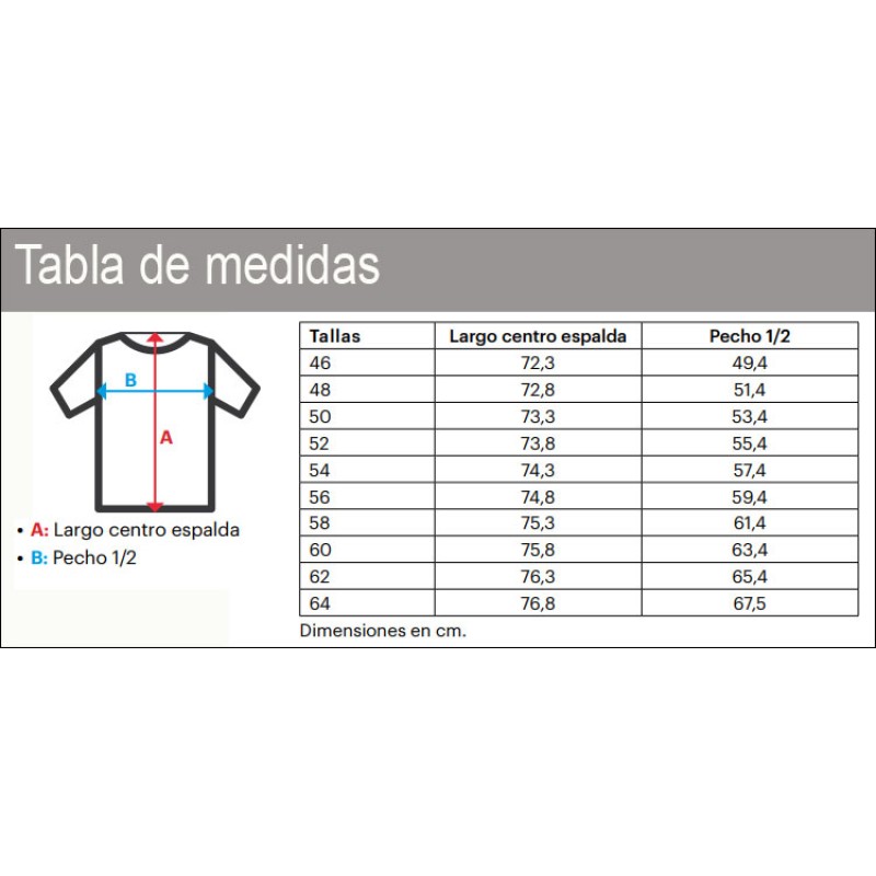 Chaqueta cocinero tejido transpirable