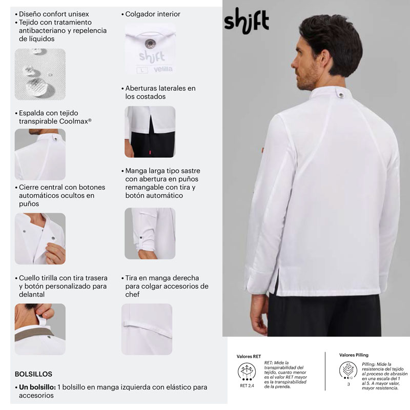 Chaqueta de cocina Coolmax®