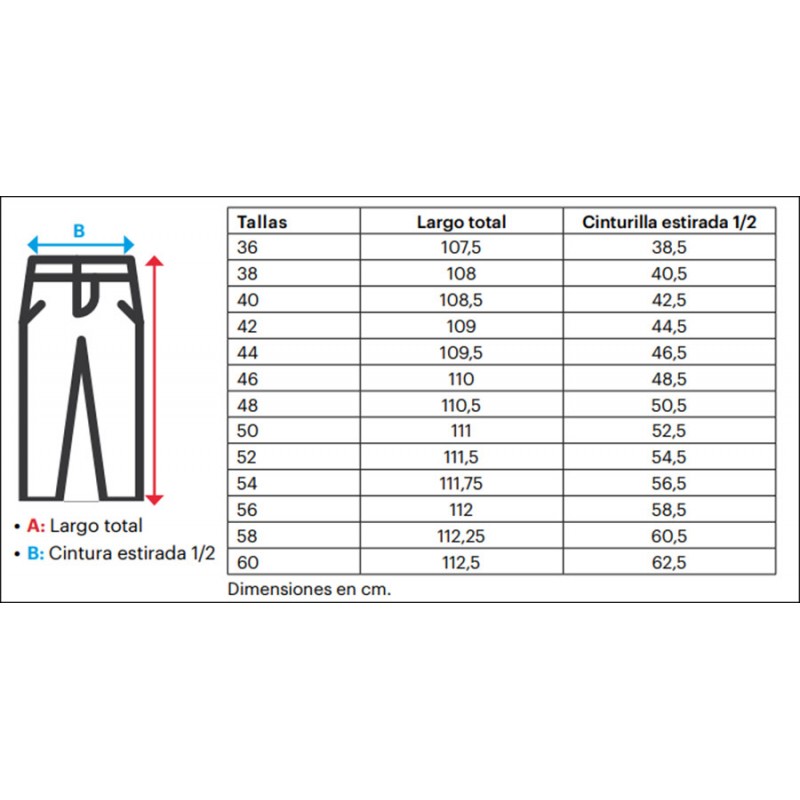 Pantalón de cocina cuadros marino Pantalón de cocina cuadros marino