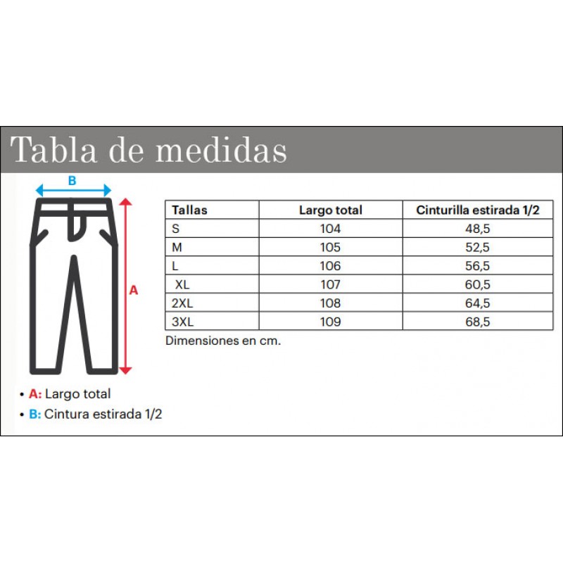 Pantalón trabajo ambientes frios