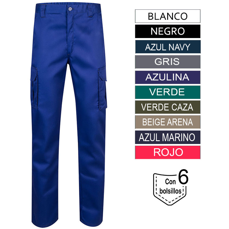 Pantalón multibolsillos económico