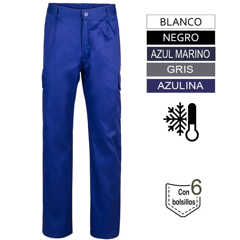 Pantalón multibolsillos ambientes frios
