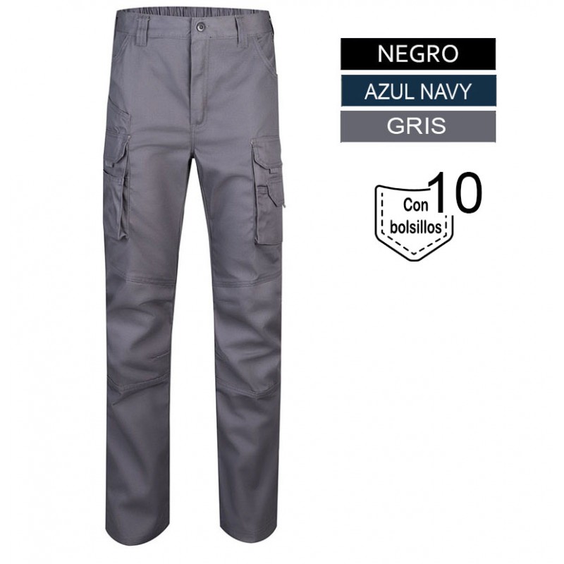Pantalón canvas multibolsillos