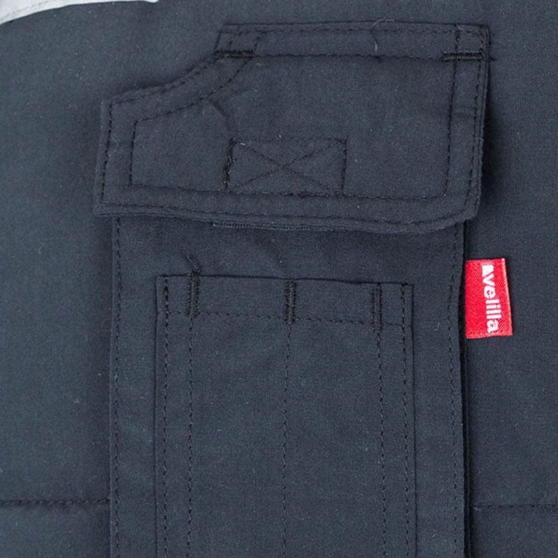 Chaleco con cintas acolchado multibolsillos