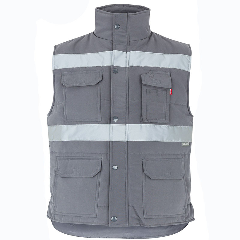 Chaleco con cintas acolchado multibolsillos