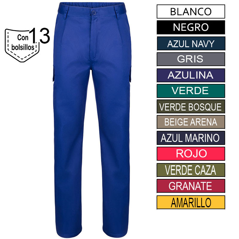 Pantalón multibolsillos 13 bolsillos