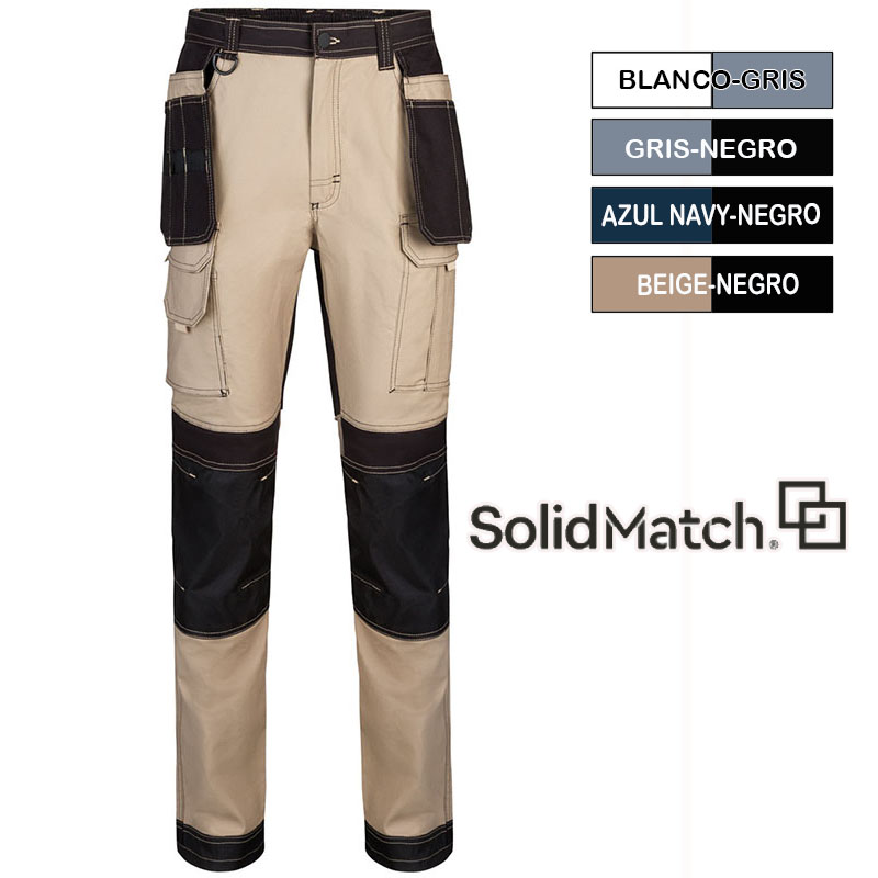 .Pantalón stretch Solid Match 4 combinaciones