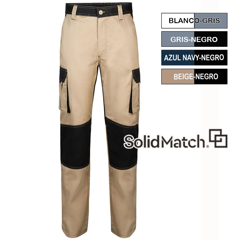 Pantalón multibolsillos Solid Match 4 combinacion...